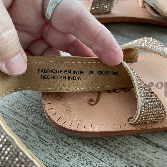 Free People Sunset Cruise Embellished Leather Sandals Womens Size 9 NWT - Picture 6 of 9